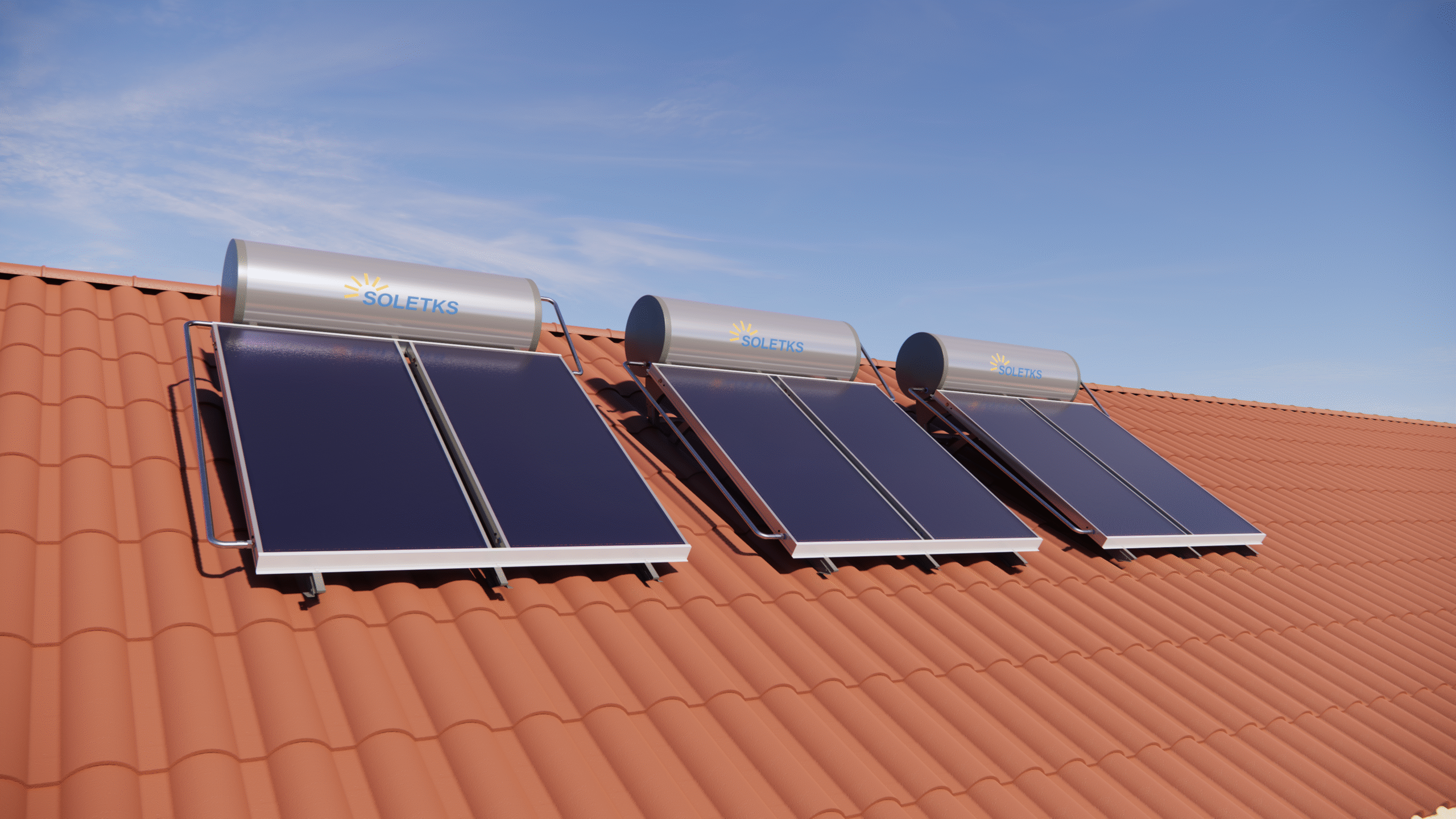 Non-Pressurized Solar Water Heater System Diagram