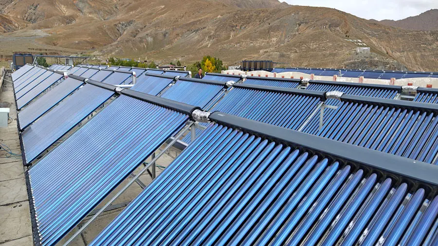 Commercial Solar Water Heating Installation