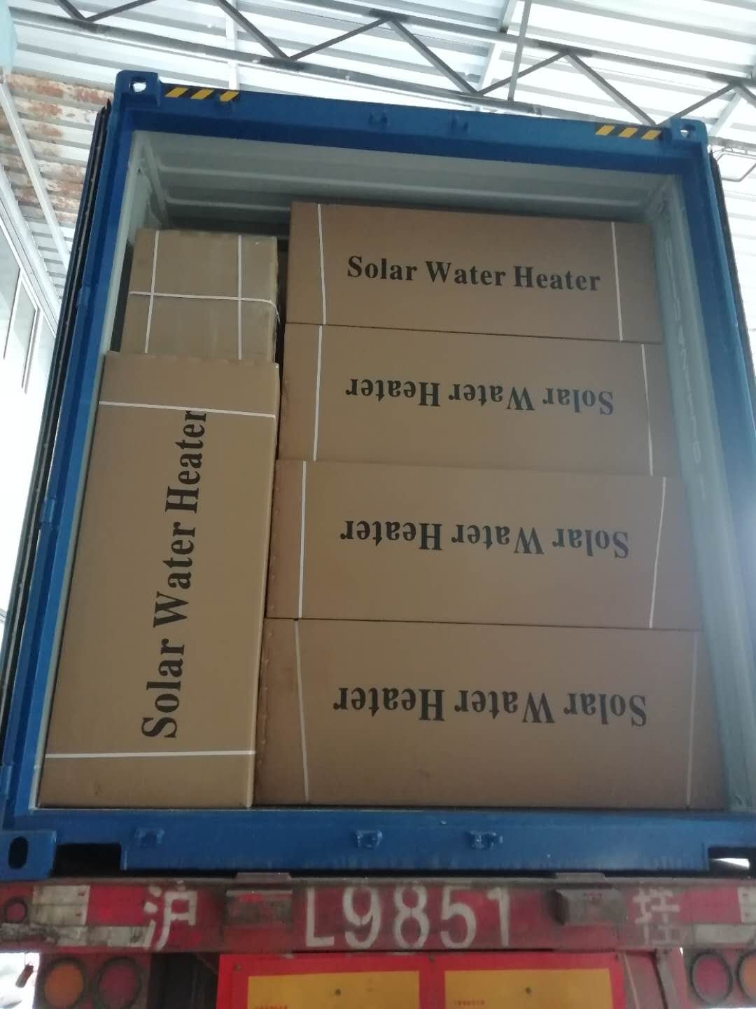 Solar thermal collectors ready for shipment