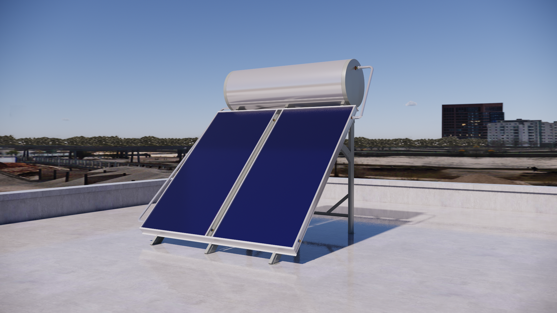 SOLETKS Flat-Panel Solar Water Heater