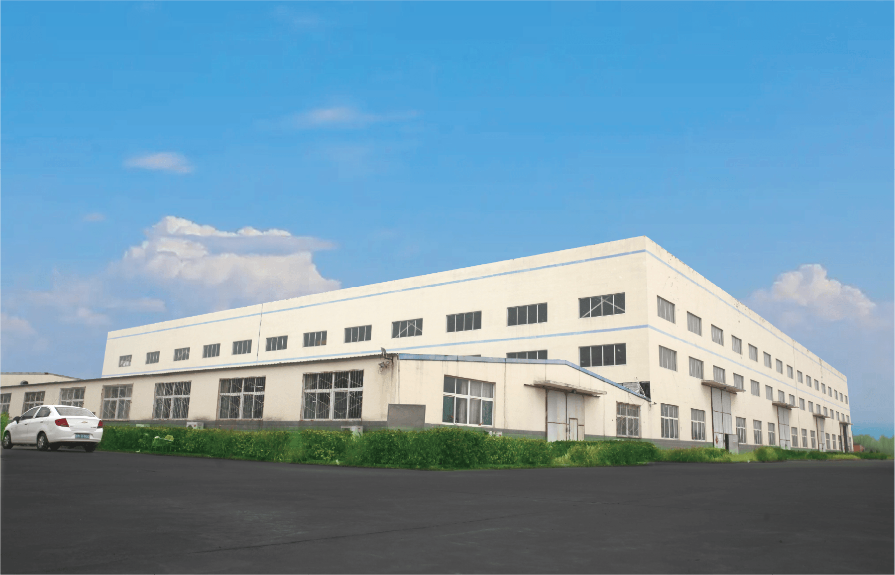 Modern hospital or healthcare facility building exterior